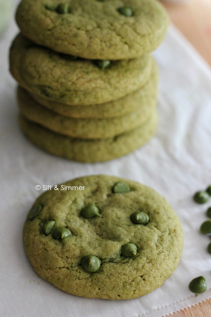 Matcha Chocolate Chip Cookie.