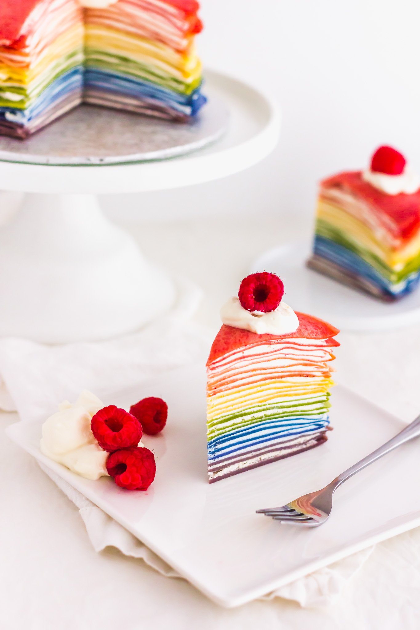 AllNatural Rainbow Mille Crepe Cake Sift &amp; Simmer