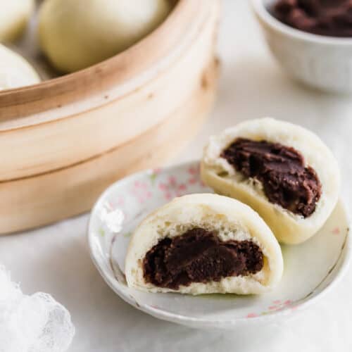 Homemade Red Bean Paste Buns