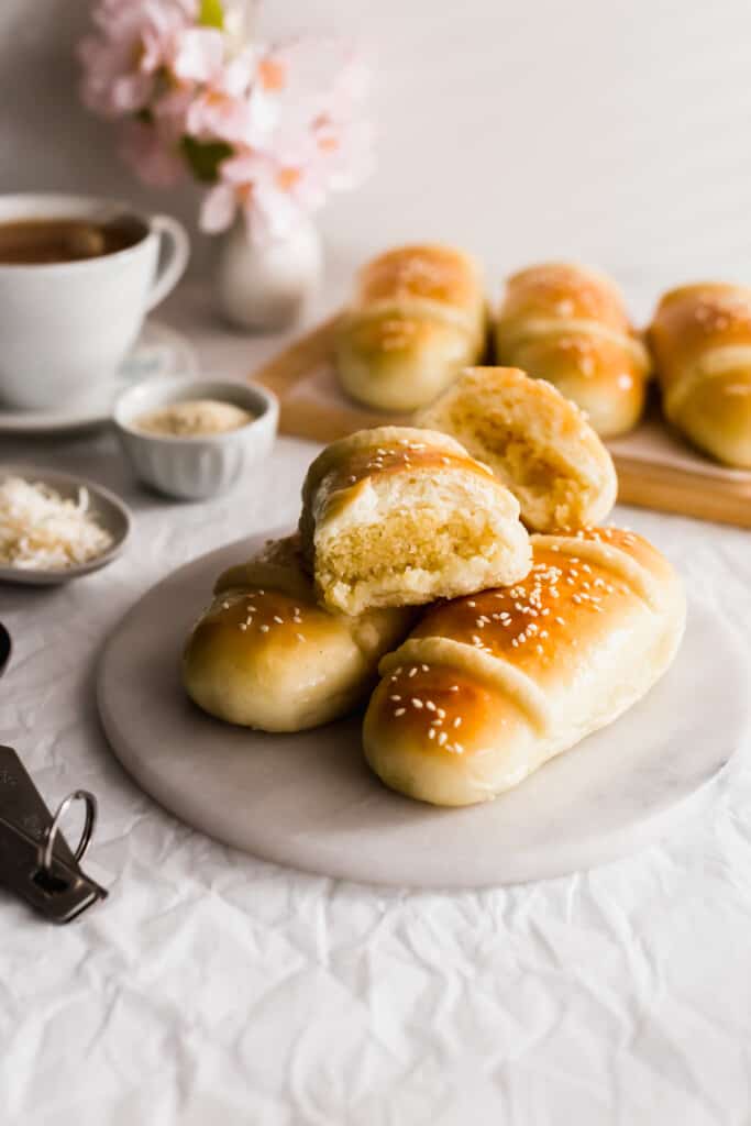 Coconut Buns Chinese Cocktail Buns 雞尾包 Sift Simmer