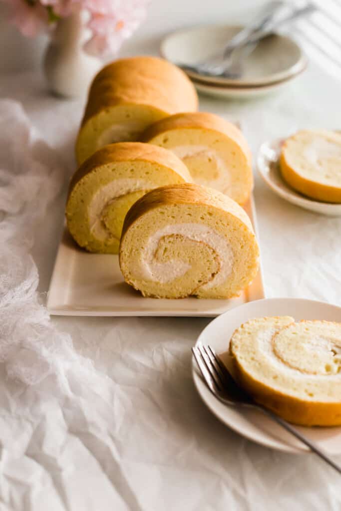 Light & Moist Swiss Roll Cake - Cakes by MK