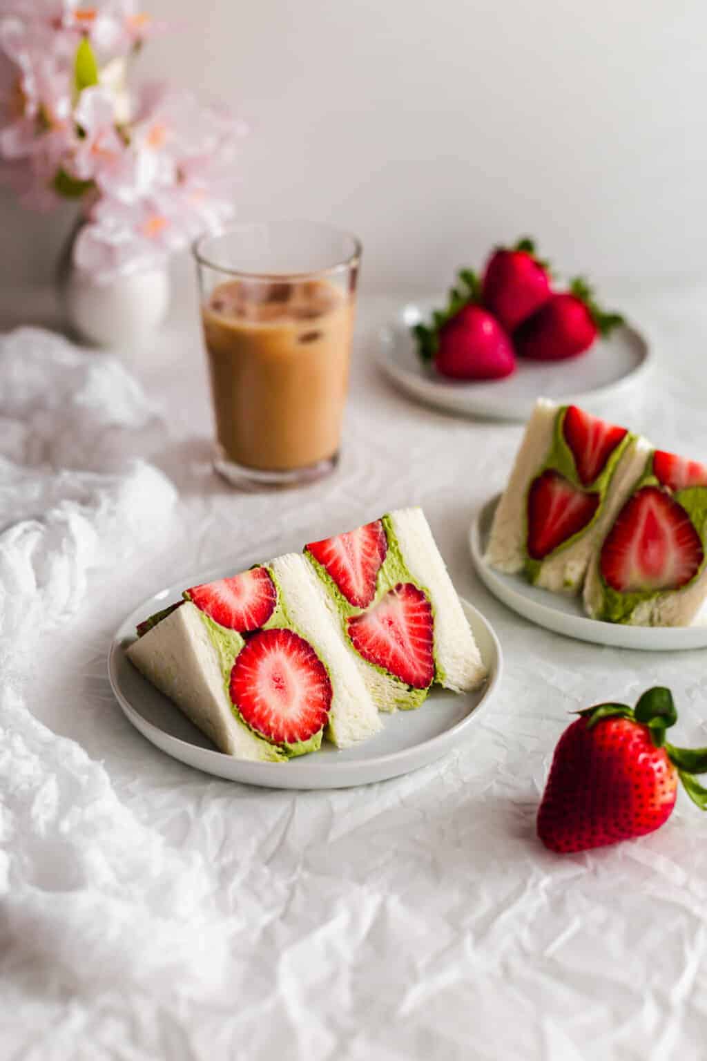 Matcha Strawberry Fruit Sando | Sift & Simmer