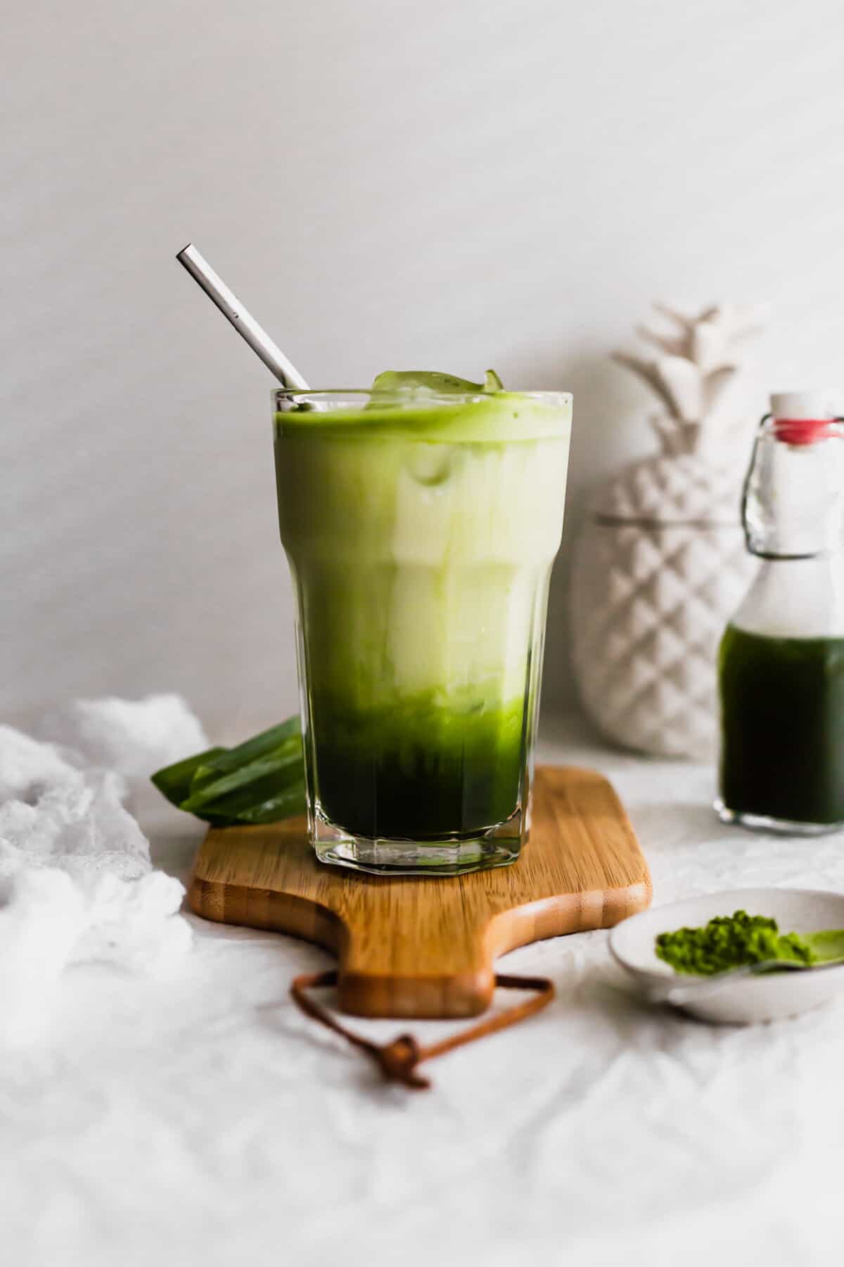 Iced Matcha Pandan Latte