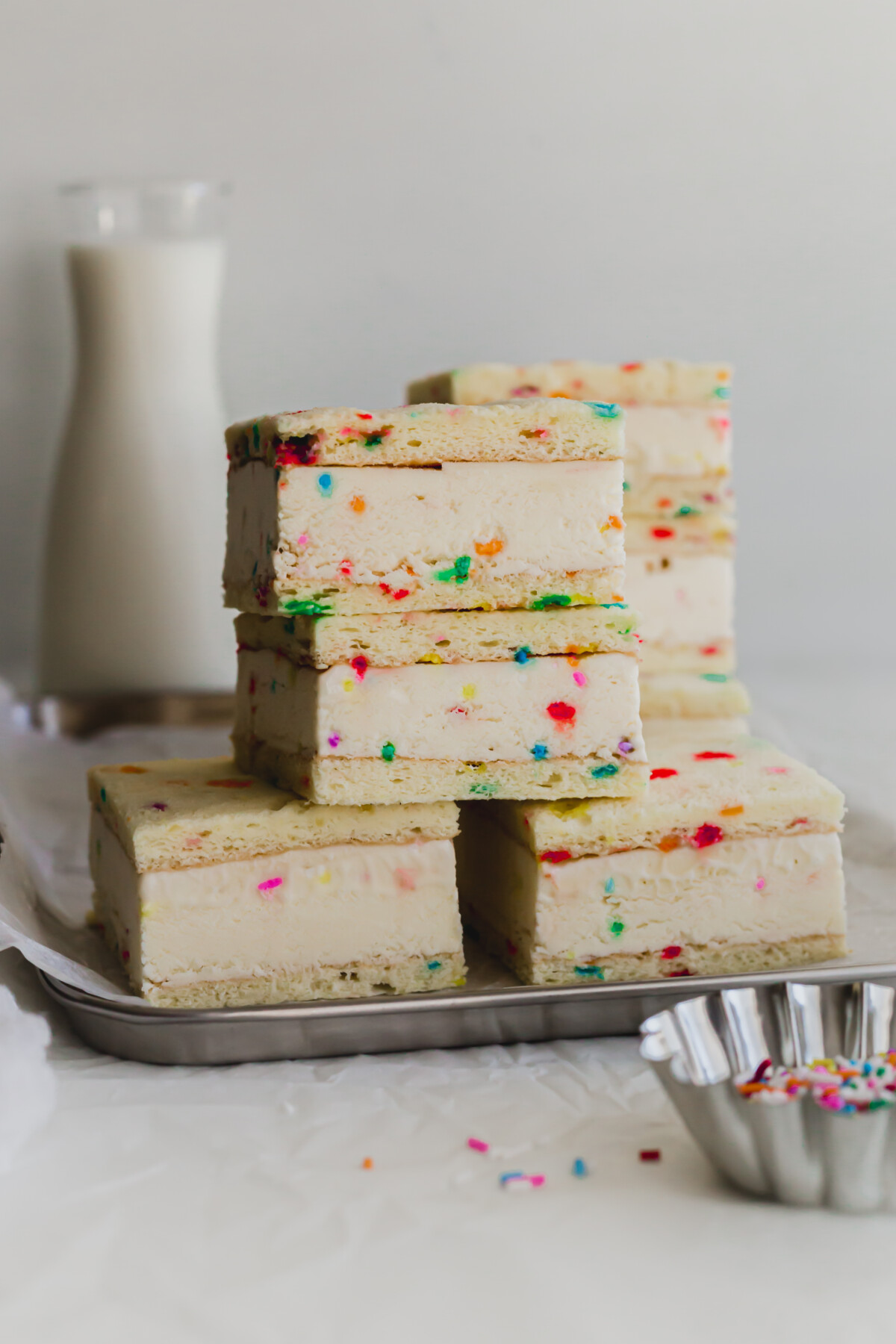 Birthday Cake Ice Cream Sandwiches