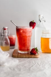 Sparkling Strawberry Lychee Jasmine Tea | Sift & Simmer