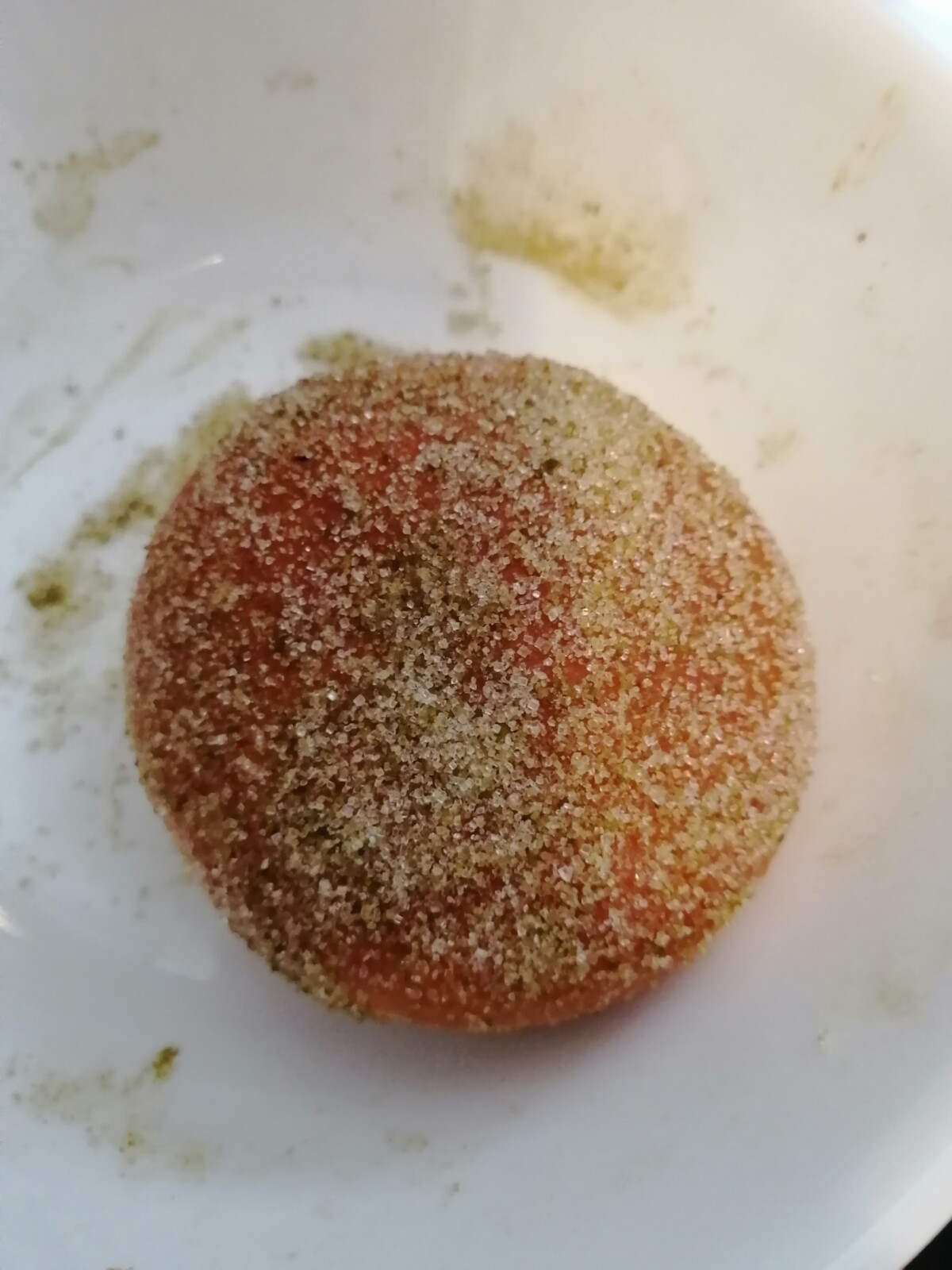 Jasmine sugar covered donut.