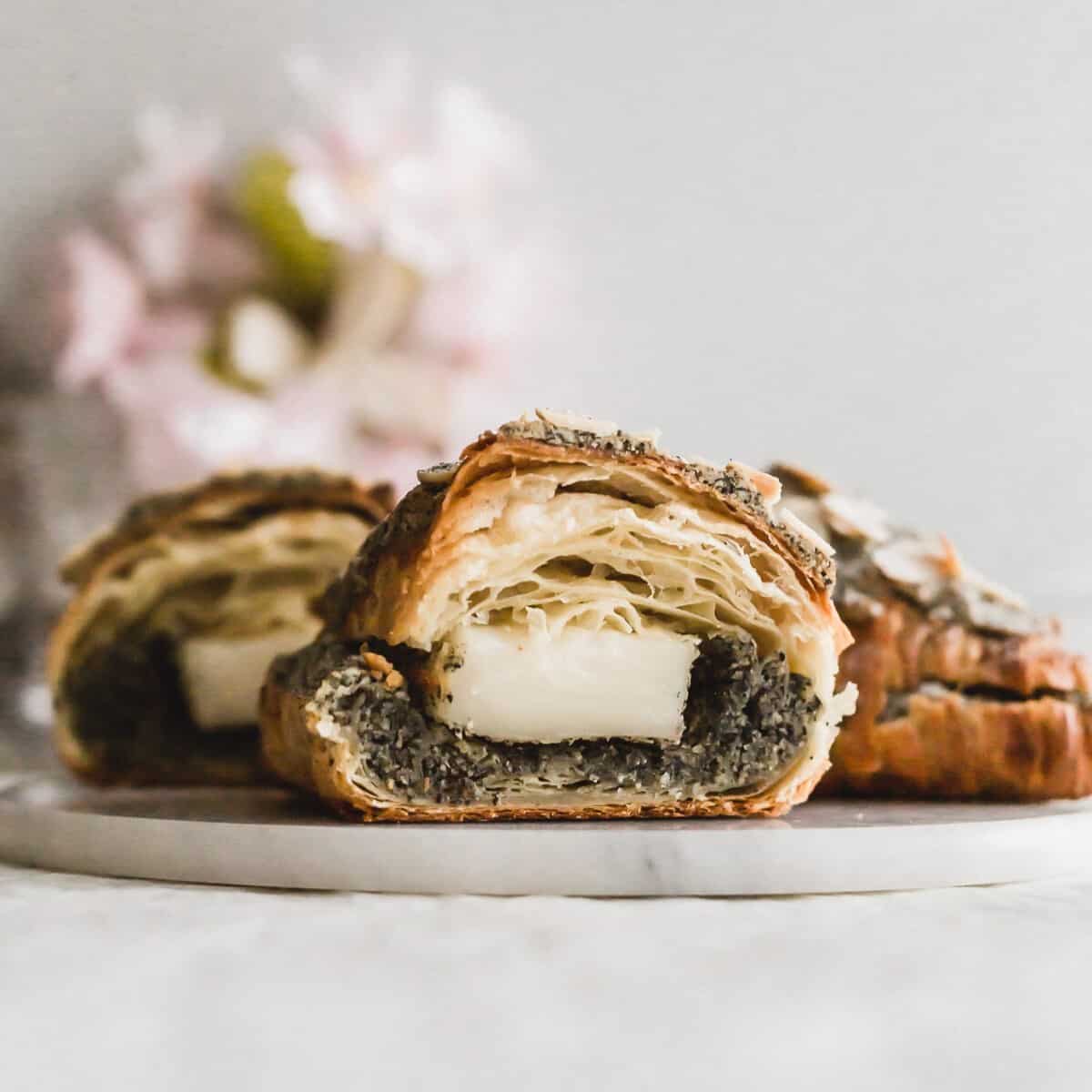 Black Sesame Mochi Croissants | Sift & Simmer
