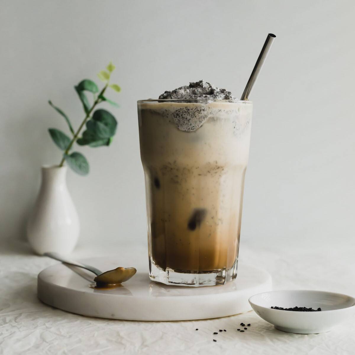 Black Sesame Latte Coffee-image