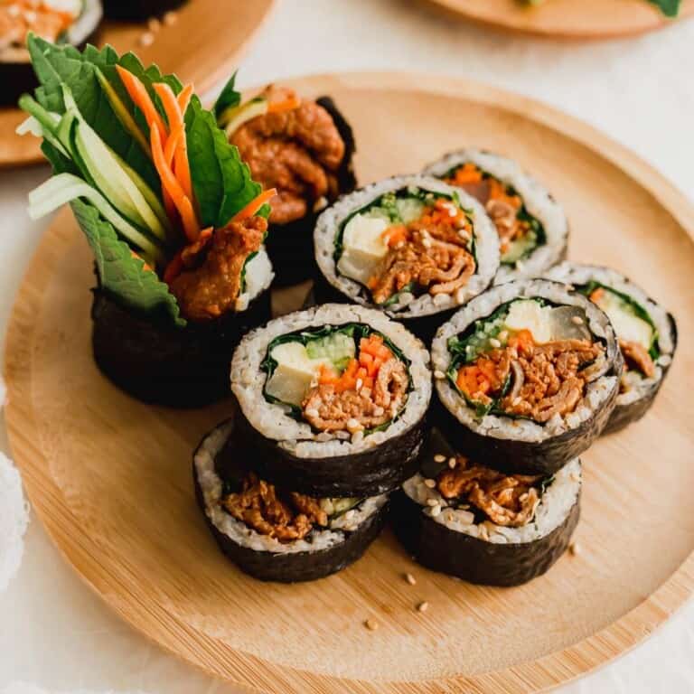 Corea Rice Gimbap (Korean Seaweed Rice Rolls) | Sift & Simmer