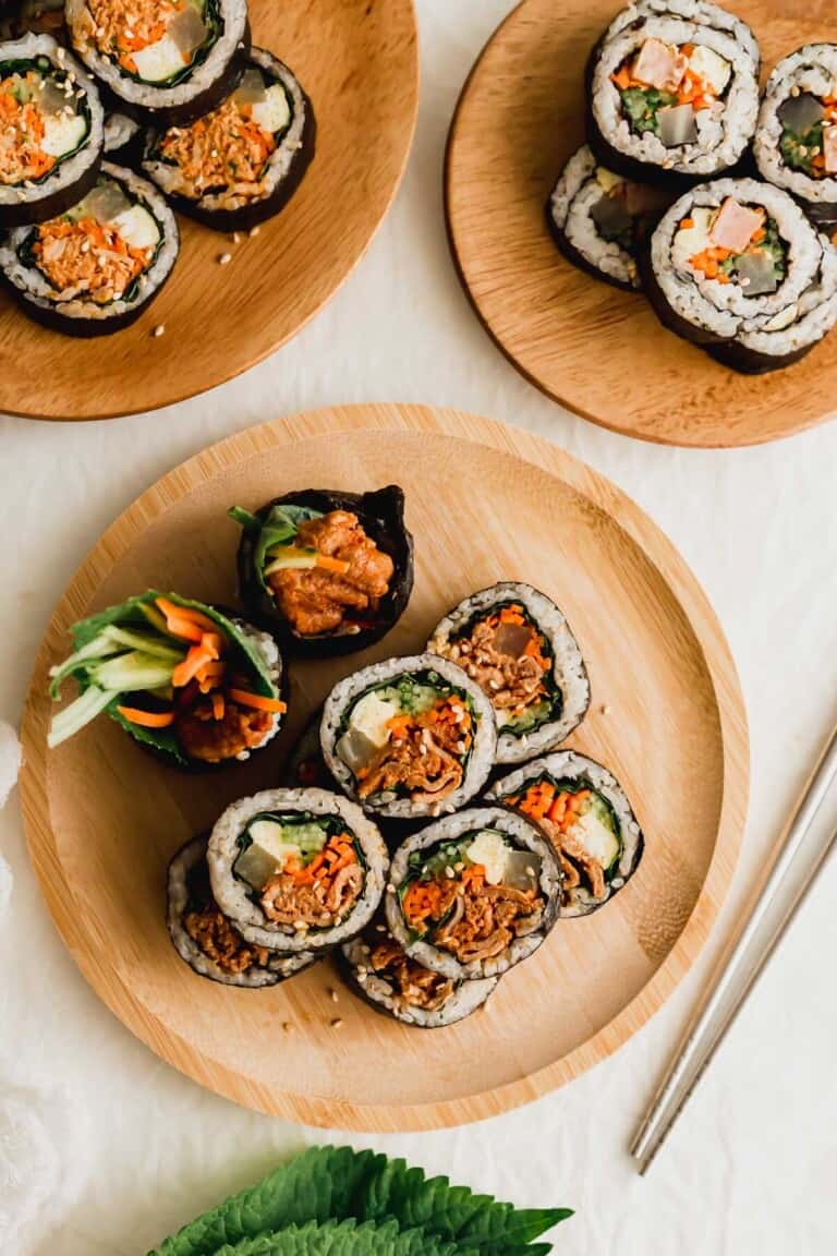 Corea Rice Gimbap (Korean Seaweed Rice Rolls) | Sift & Simmer