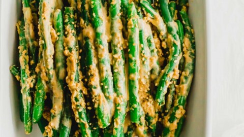 Miso Tahini Green Beans Miso Tahini Green Beans
