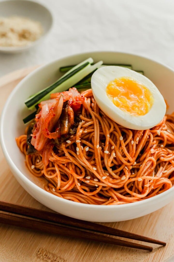 Bibim Guksu (Korean Spicy Cold Noodles) | Sift & Simmer