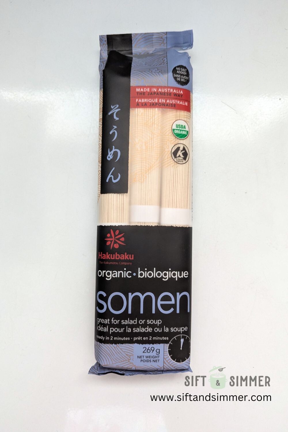 Package of somen noodles.