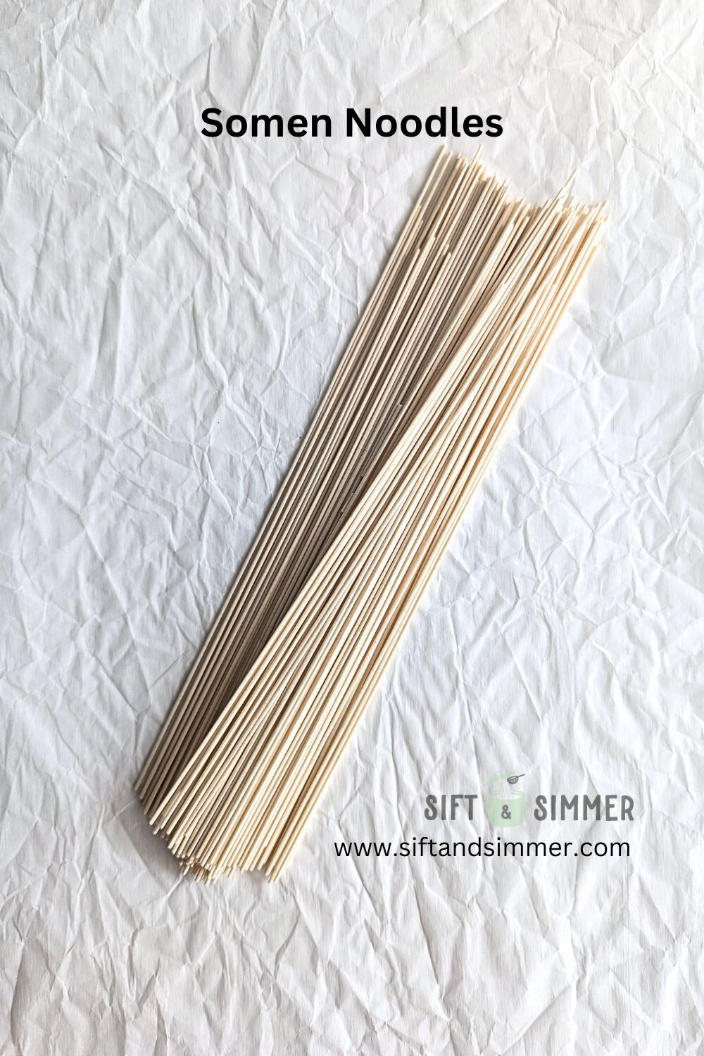 A bundle of somen/somyeon noodles.